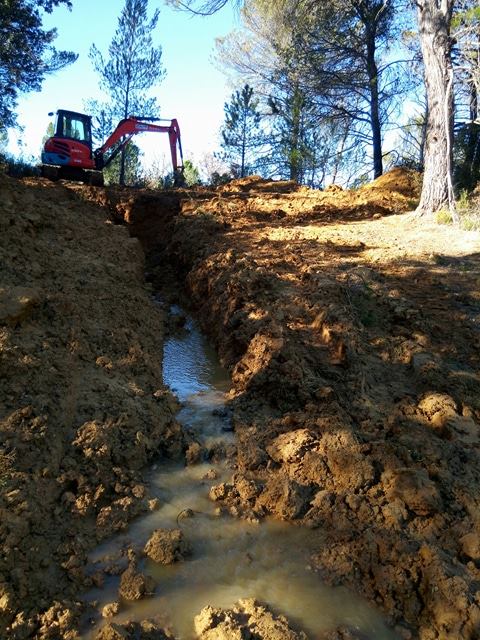 Travaux du Canal de Provence - 2018.