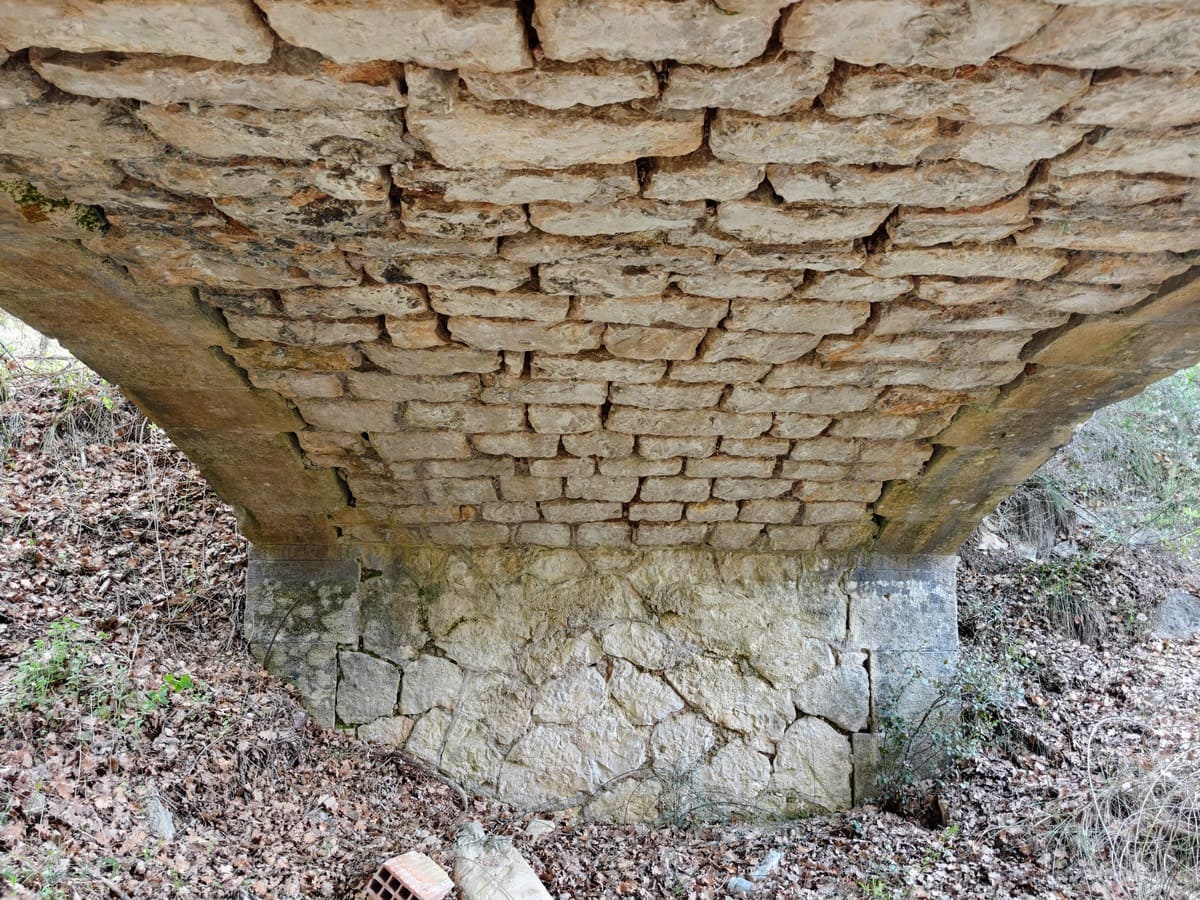 Détails de la voûte coté Ouest du 3ème pont du Canal du Verdon - 2026.