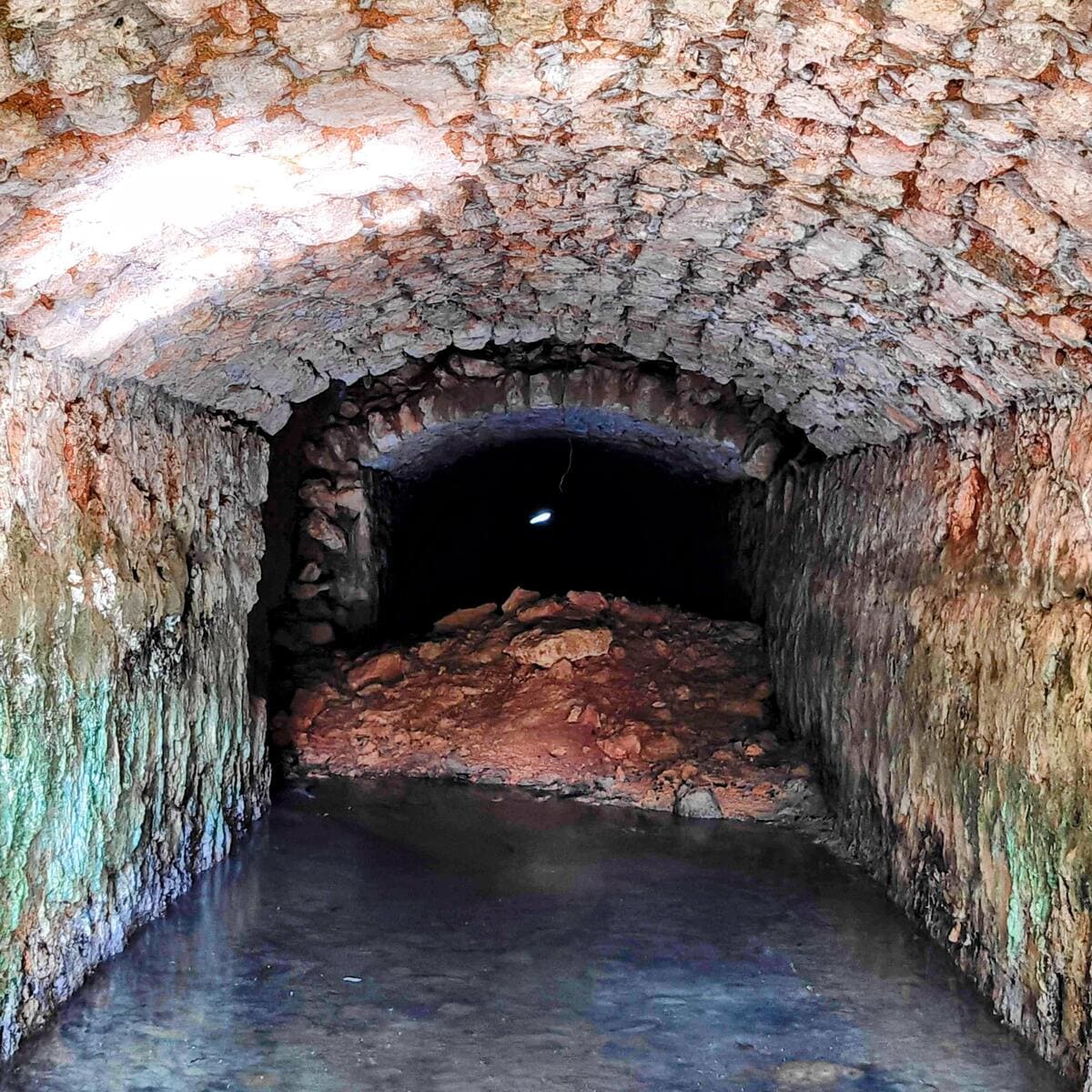 Entrée Ouest (depuis le Cannet, face au second fontis) du tunnel du Canal du Verdon - 2026.
